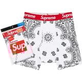  SUPREME HANES BANDANA BOXER BRIEFS WHITE (2C/PACK) FW 22 