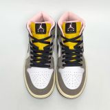  NIKE AIR JORDAN 1 MID SE WHITE CAVE STONE HQ2011-100 
