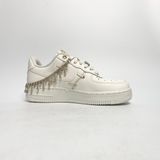  NIKE AIR FORCE 1 LOW WHITE MINI GOLD SWOOSHES FV3654-111 