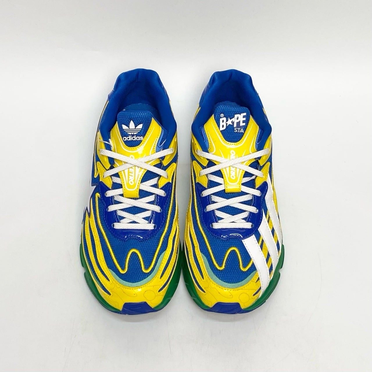  ADIDAS BAPE X ORKETRO YELLOW BLUE GREEN JQ2398 