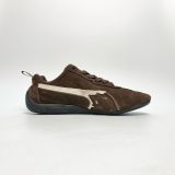  PUMA SPEEDCAT BALENCIAGA SUEDE DISTRESSED BROWN WHITE 406519-05 