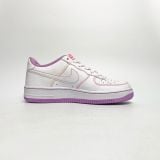  NIKE AIR FORCE 1 ’07 LOW GS CONTRAST STITCH FUCHSIA GLOW CW1575-110 