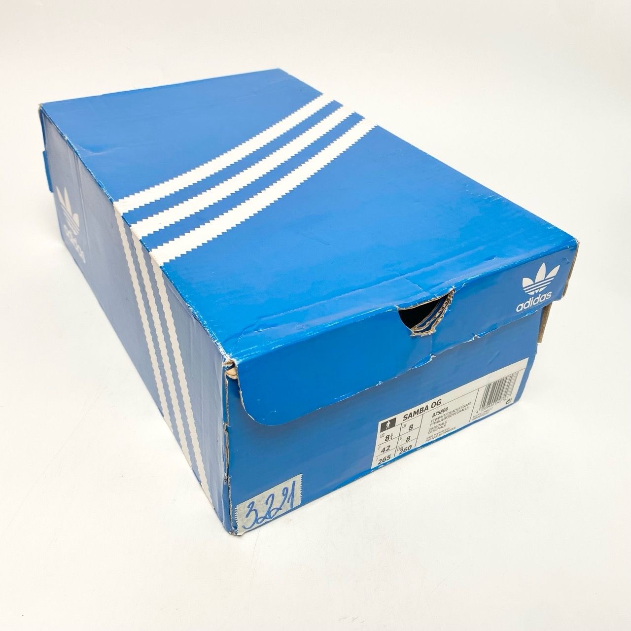  ADIDAS SAMBA OG WHITE BLACK GUM B75806 