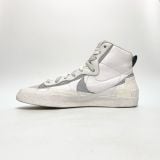  NIKE BLAZER MID SACAI WHITE GREY BV0072-100 