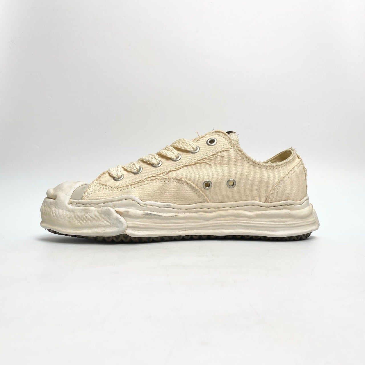  MAISON MIHARA YASUHIRO HANK LOW ORIGINAL SOLE OVER DYED CANVAS LOW-TOP A08FW719 