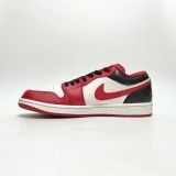  NIKE AIR JORDAN 1 LOW REVERSE BLACK TOE 553558-163 