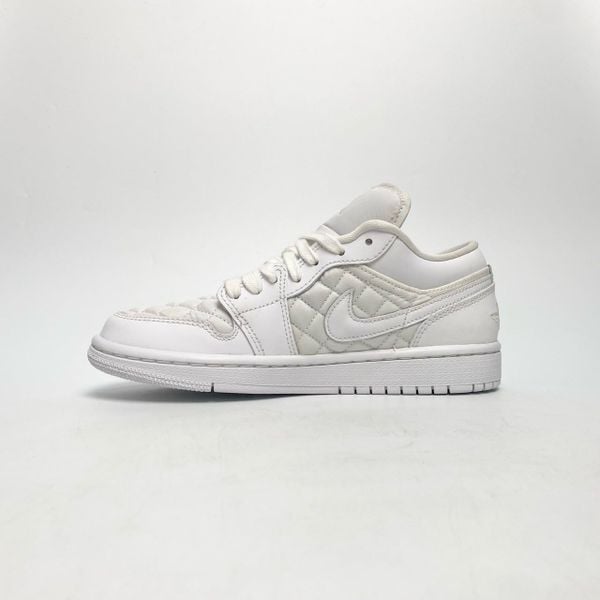  NIKE AIR JORDAN 1 LOW QUILTED WHITE DB6480-100 