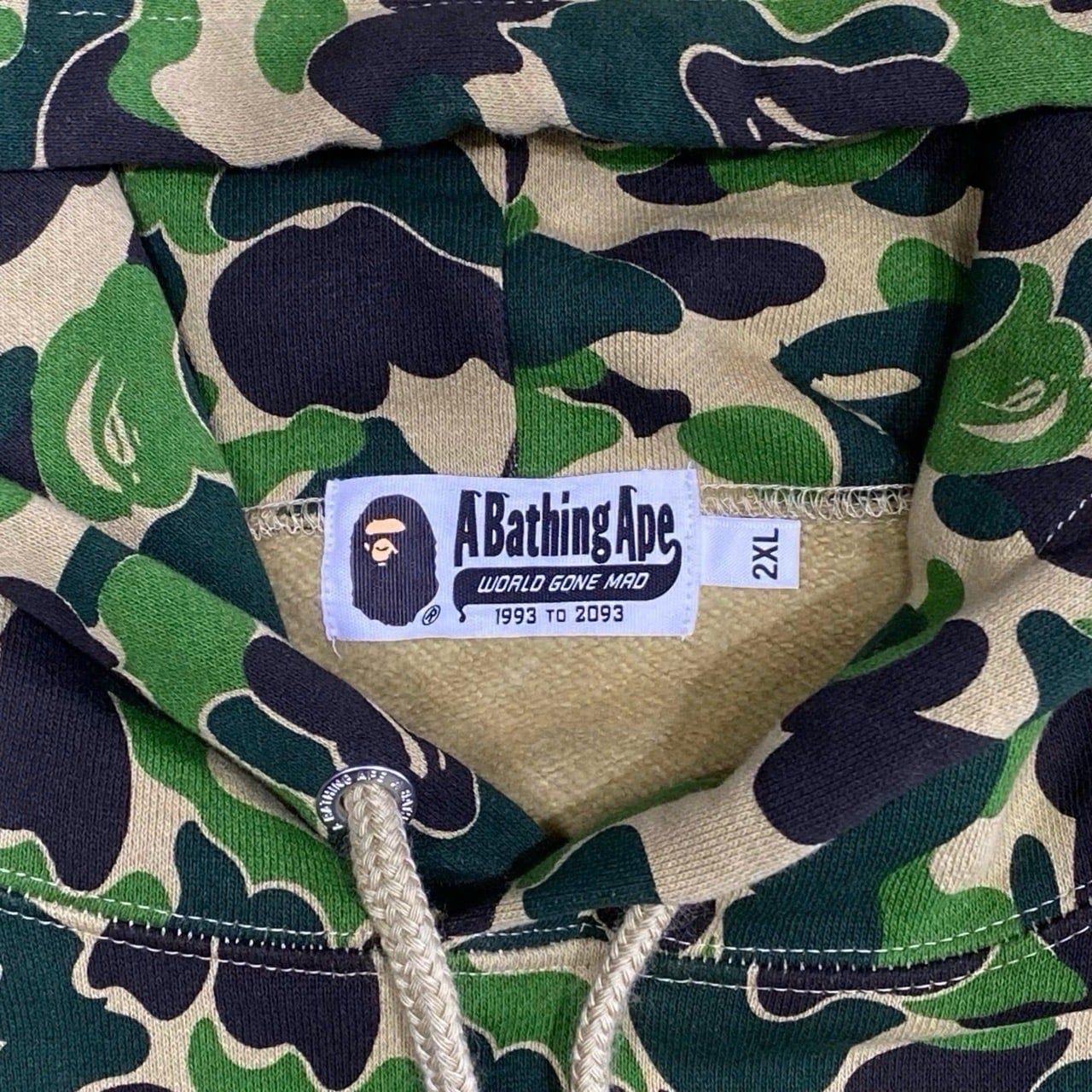  BAPE X ANTI SOCIAL SOCIAL CLUB ABC CAMO PULLOVER HOODIE GREEN 