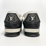  GIÀY LOUIS VUITTON LV TRAINER SNEAKER BLACK WHITE 1AAV8H 