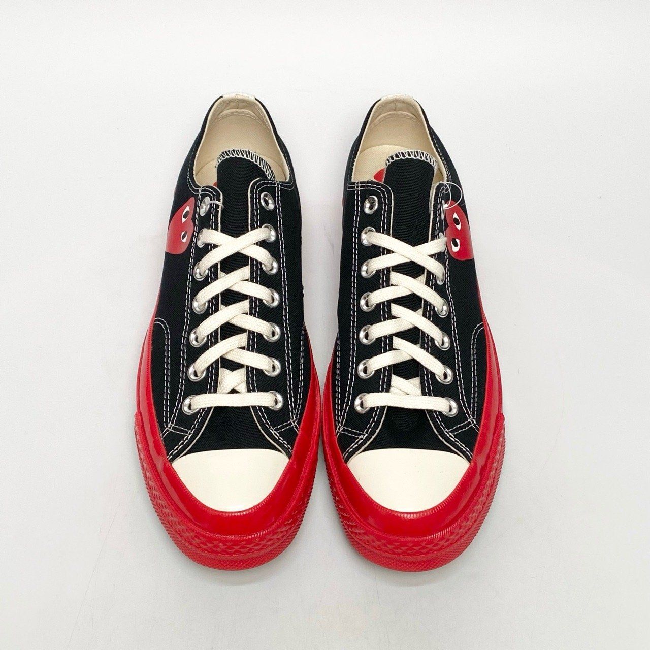  CONVERSE COMME DES GARÇONS PLAY X CHUCK 70 LOW BLACK RED A01795C 