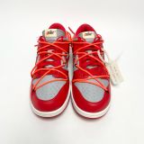  NIKE OFF-WHITE X DUNK LOW UNIVERSITY RED CT0856-600 
