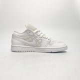  NIKE AIR JORDAN 1 LOW QUILTED WHITE DB6480-100 
