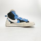  NIKE SACAI X BLAZER MID BLACK BLUE BV0072-001 