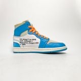  NIKE AIR JORDAN 1 X OFF-WHITE UNIVERSITY BLUE AQ0818-148 