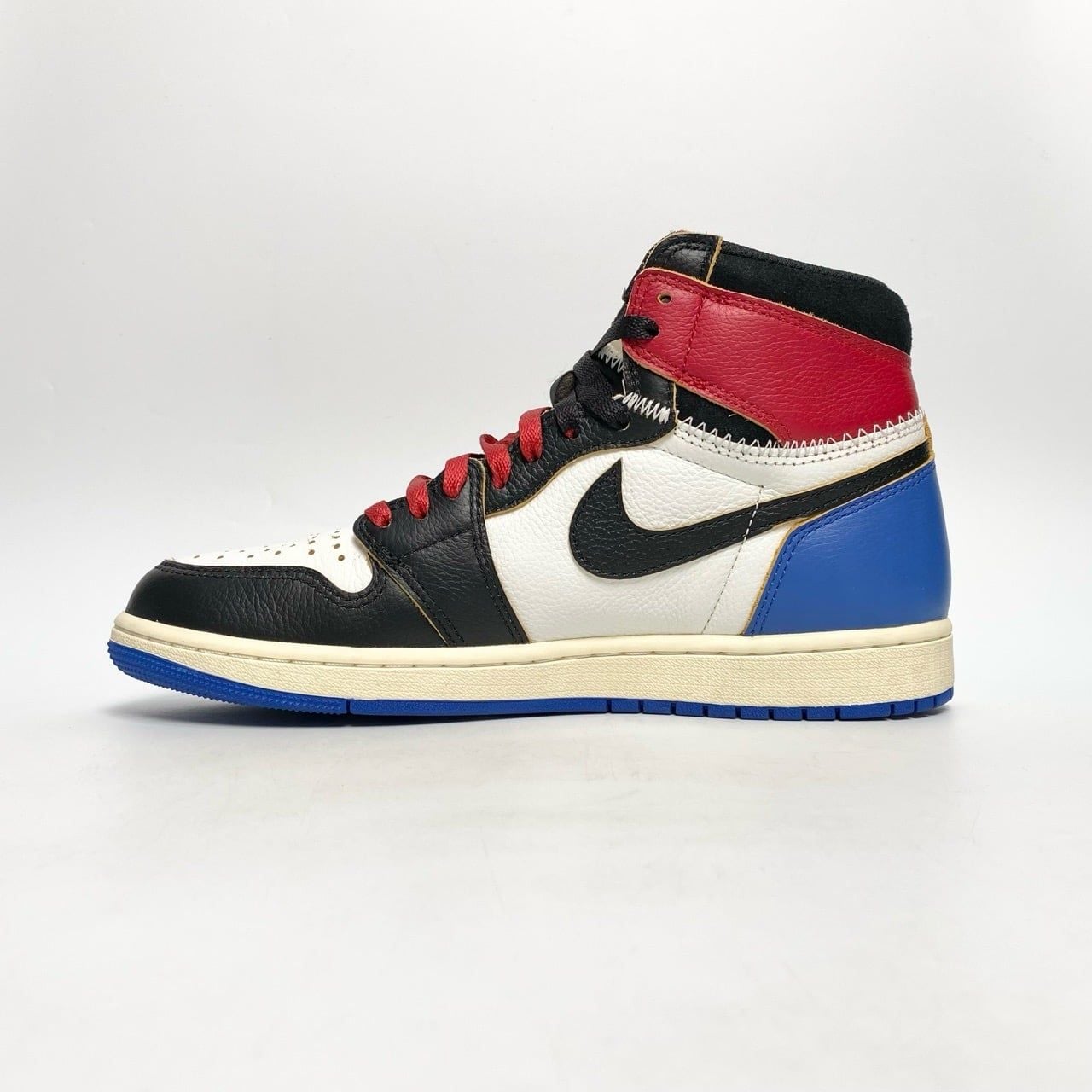  NIKE AIR JORDAN 1 HIGH X UNION X FRAGMENT BLACK VARSITY RED IO7847-002 