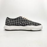  MAISON MIHARA YASUHIRO BAKER OG SOLE CANVAS CHECK LOW-TOP BLACK 