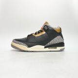  NIKE AIR JORDAN 3 RETRO BLACK CEMENT GOLD CK9246-067 
