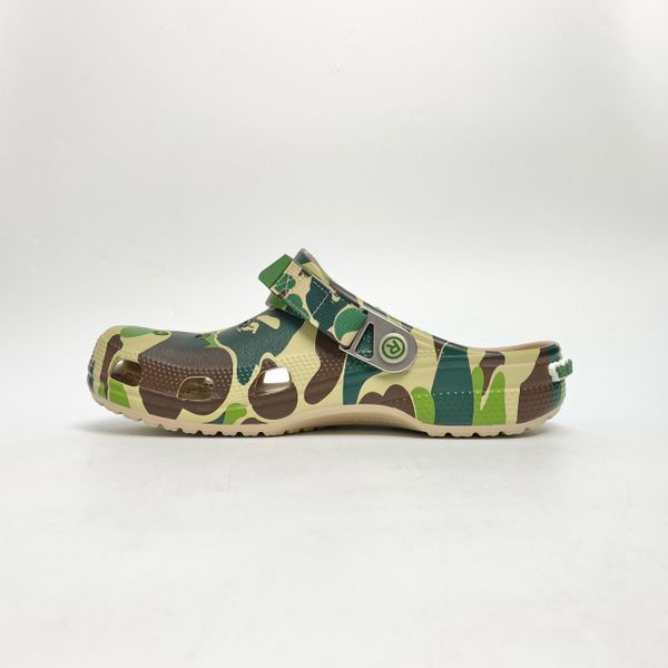  CROCS CLASSIC CLOG X A BATHING APE ABC CAMO GREEN 209627-212 