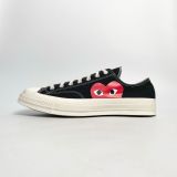  CONVERSE CHUCK TAYLOR ALL STAR 70 OX COMME DES GARCONS PLAY BLACK A08796C 