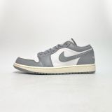  NIKE AIR JORDAN 1 LOW VINTAGE GREY 553558-053 