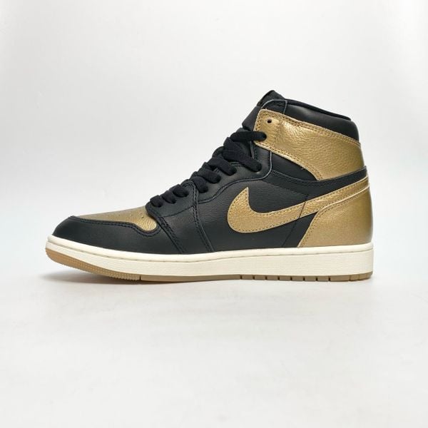  NIKE AIR JORDAN 1 RETRO HIGH OG BLACK METALLIC GOLD DZ5485-071 