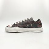  MAISON MIHARA YASUHIRO ORIGINAL SOLE DISKUNION LEATHER LOW-TOP A04FW714 