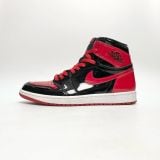  NIKE AIR JORDAN 1 RETRO HIGH OG PATENT BRED 555088 063 