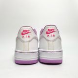  NIKE AIR FORCE 1 ’07 LOW GS CONTRAST STITCH FUCHSIA GLOW CW1575-110 