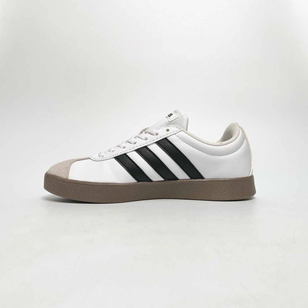  ADIDAS VL COURT BASE WHITE BLACK TAN ID3714 