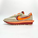  NIKE SACAI X CLOT X LDWAFFLE NET ORANGE BLAZE DH1347-100 
