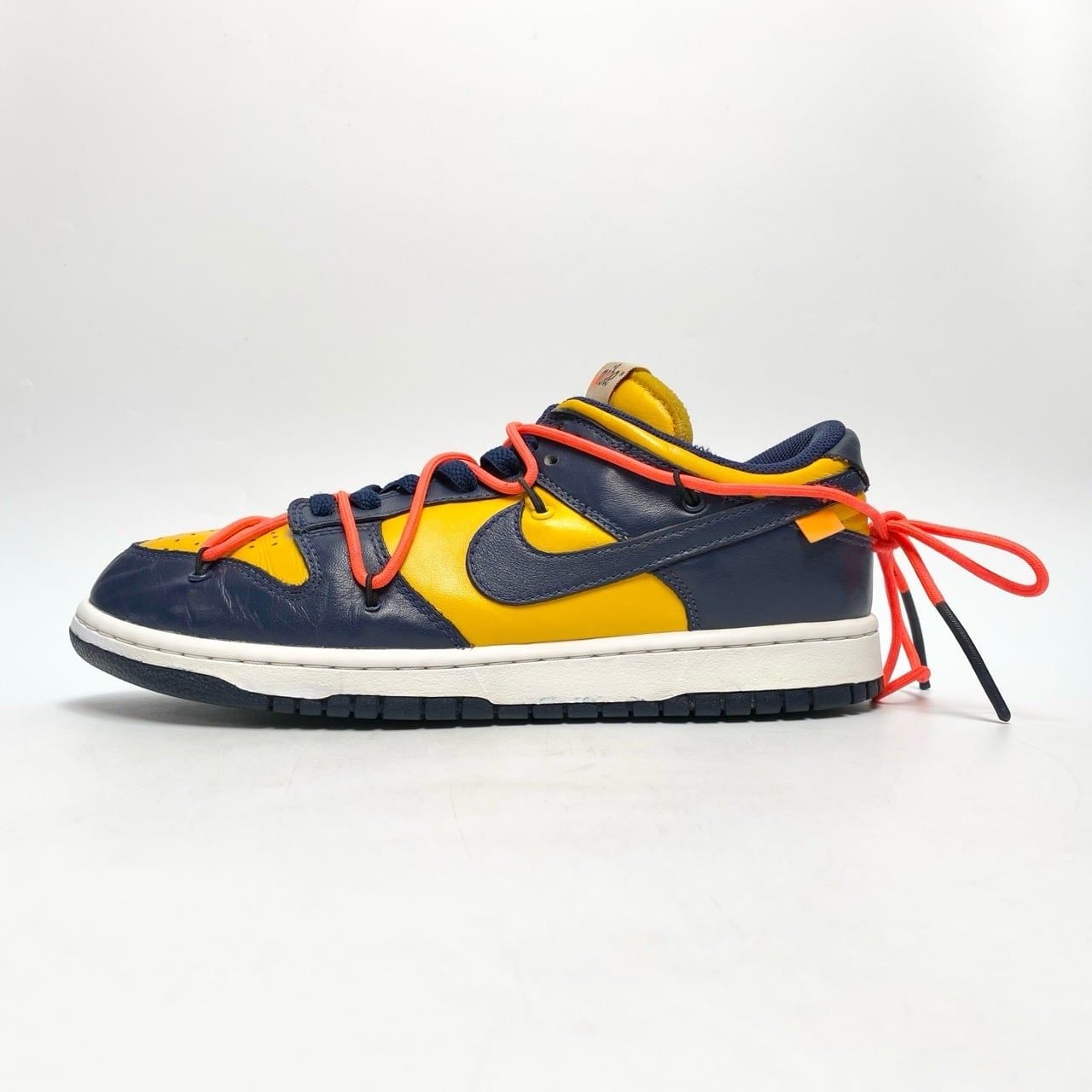  NIKE DUNK LOW OFF-WHITE UNIVERSITY GOLD MIDNIGHT NAVY CT0856-700 