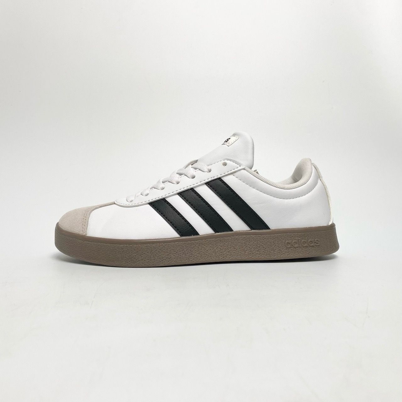  ADIDAS VL COURT BASE WHITE BLACK TAN ID3714 