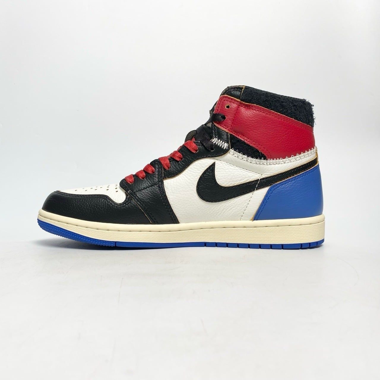 NIKE AIR JORDAN 1 HIGH X UNION X FRAGMENT BLACK VARSITY RED IO7847-002 