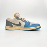  NIKE AIR JORDAN 1 LOW VINTAGE UNC GREY DZ5376-469 