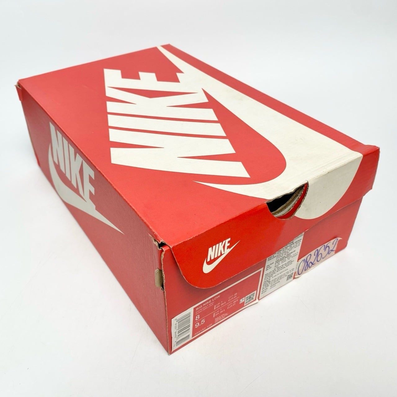  GIÀY NIKE BIG LOW WHITE WOLF GREY 355152-106 