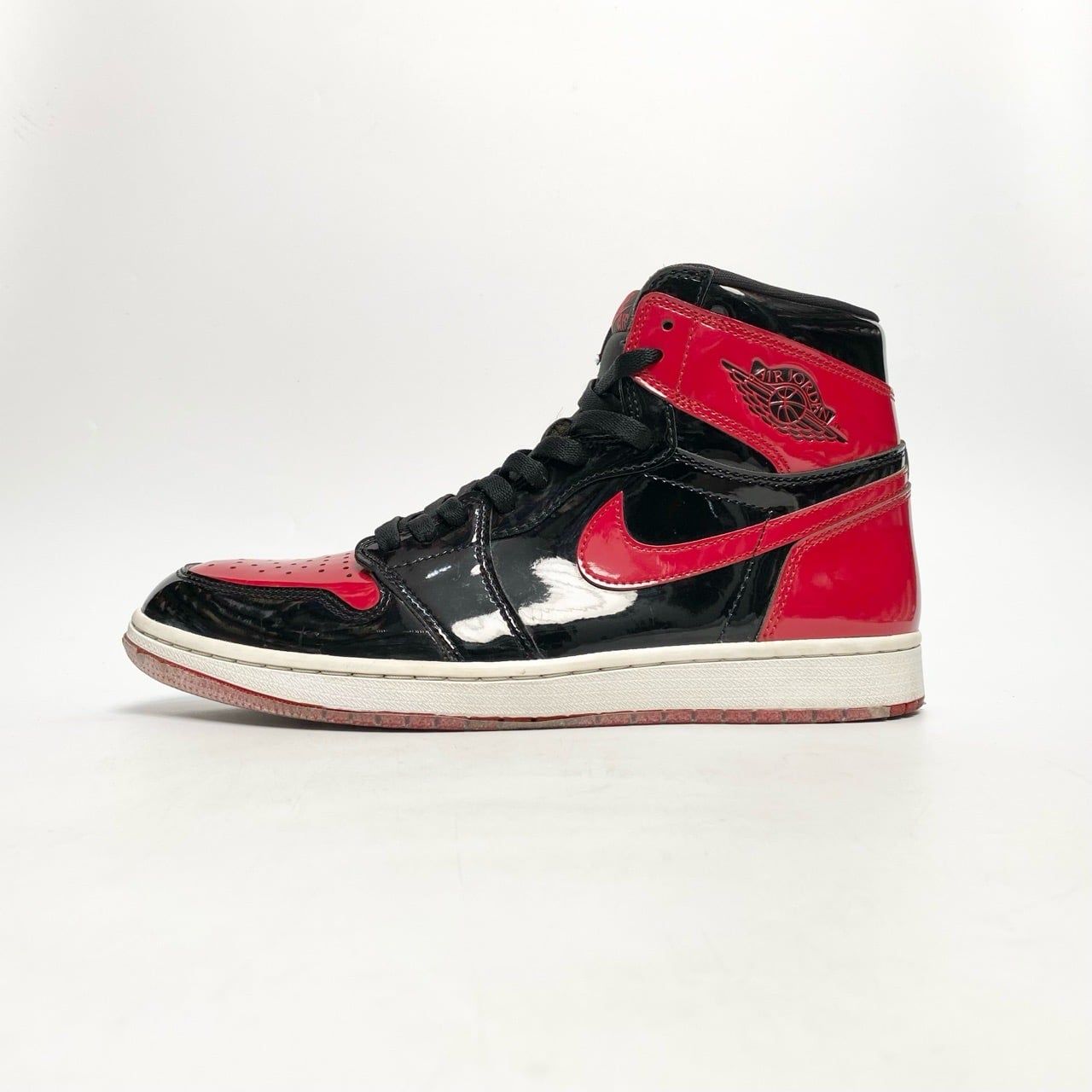  NIKE AIR JORDAN 1 RETRO HIGH OG PATENT BRED 555088 063 