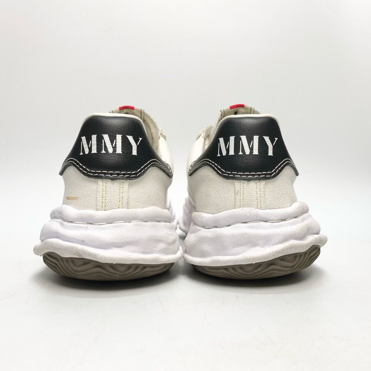  MAISON MIHARA YASUHIRO BLAKEY OG SOLE CANVAS LOW WHITE BLACK A08FW735 