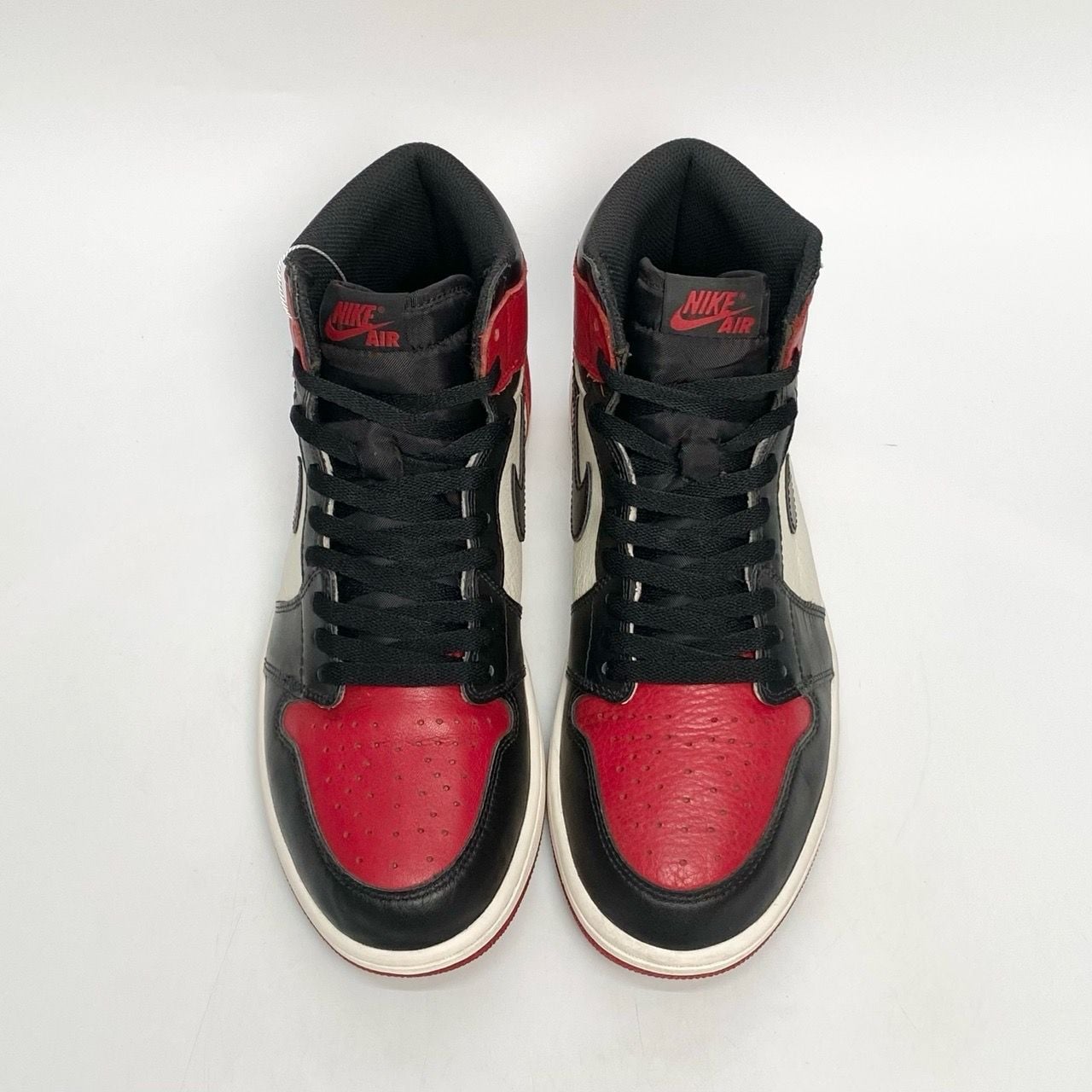  NIKE AIR JORDAN 1 RETRO HIGH BRED TOE 555088-610 