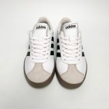  ADIDAS VL COURT BASE WHITE BLACK TAN ID3714 