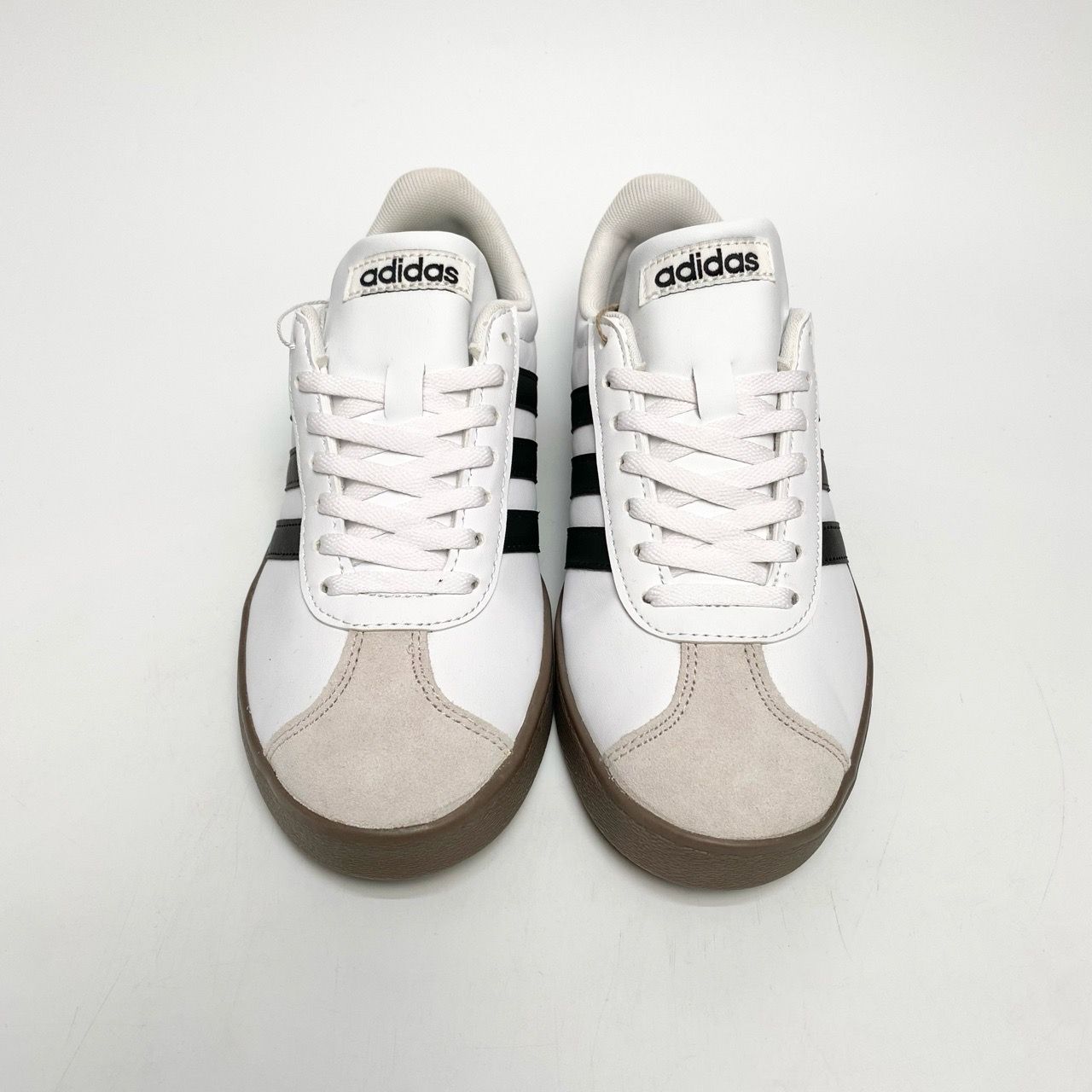  ADIDAS VL COURT BASE WHITE BLACK TAN ID3714 