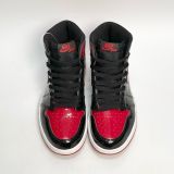  NIKE AIR JORDAN 1 RETRO HIGH OG PATENT BRED 555088-063 