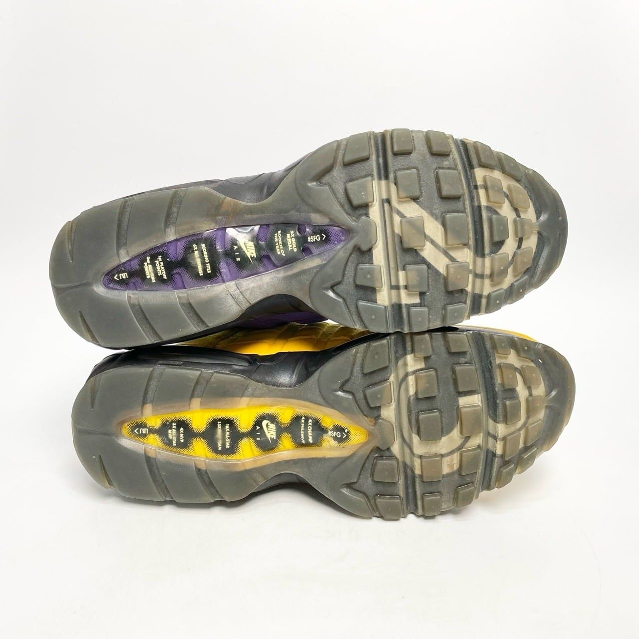  NIKE LEBRON JAMES X AIR MAX 95 NRG LAKERS CZ3624-001 