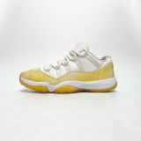  NIKE AIR JORDAN 11 RETRO LOW YELLOW SNAKESKIN (W) AH7860-107 