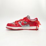  NIKE OFF-WHITE X DUNK LOW UNIVERSITY RED CT0856-600 