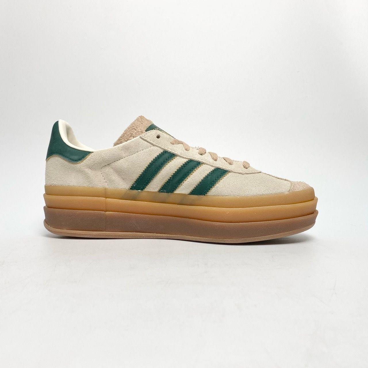  ADIDAS GAZELLE BOLD CREAM COLLEGIATE GREEN (WMNS) ID7056 