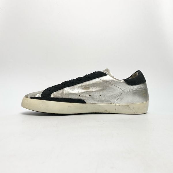  GOLDEN GOOSE SUPER STAR SILVER GCOWS590-A8 