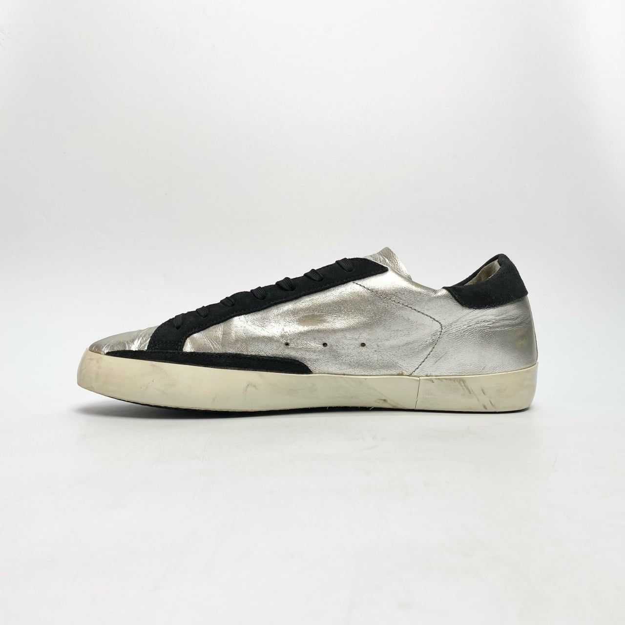 GOLDEN GOOSE SUPER STAR SILVER GCOWS590-A8 