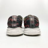  MAISON MIHARA YASUHIRO ORIGINAL SOLE DISKUNION LEATHER LOW-TOP A04FW714 