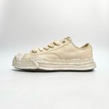  MAISON MIHARA YASUHIRO HANK LOW ORIGINAL SOLE OVER DYED CANVAS LOW-TOP A08FW719 