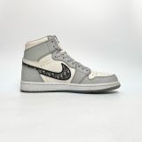  NIKE DIOR X AIR JORDAN 1 HIGH WOLF GREY CN8607-002 
